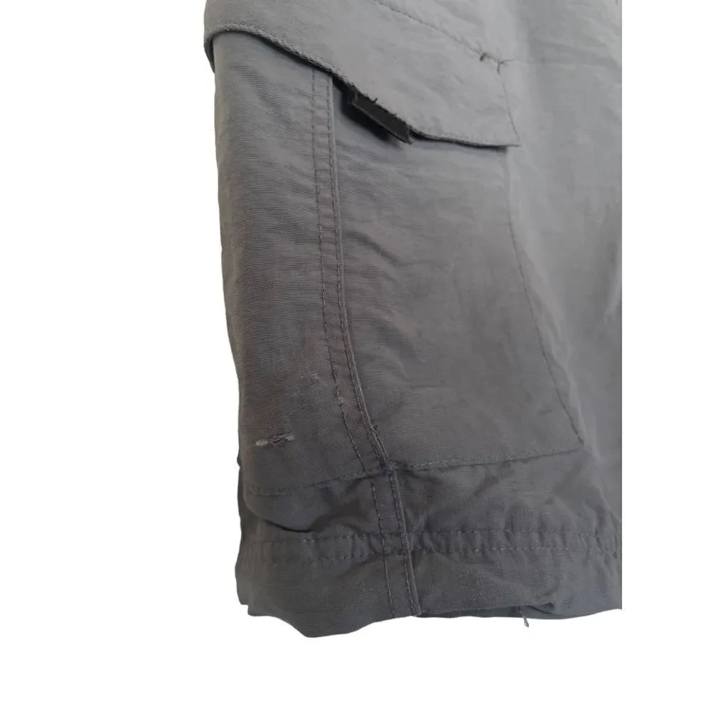 Nordic Track Men's Gray Adjustable Belt Convertible Cargo Pants Size 36W